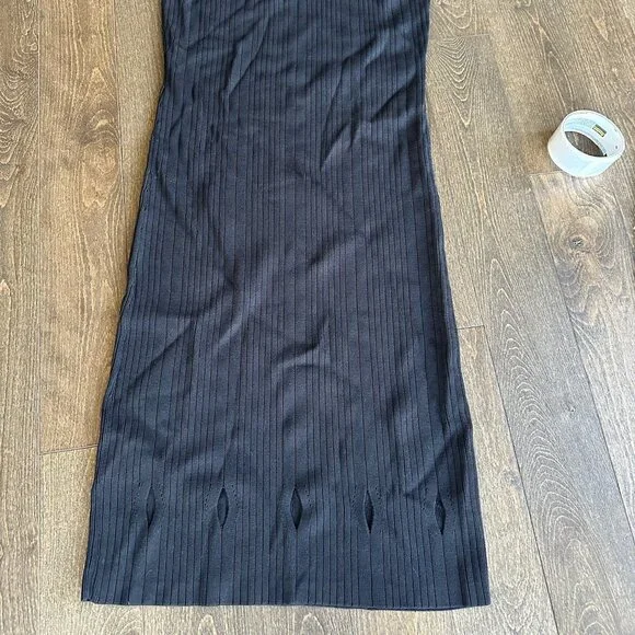 RACHEL Rachel Roy 2X black bodycon midi dress - Picture 6 of 6